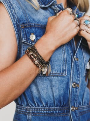 Alyda Boho Bracelet Set: undefined