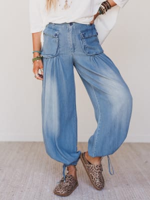 East Bay Loose Fit Cargo Jeans: undefined