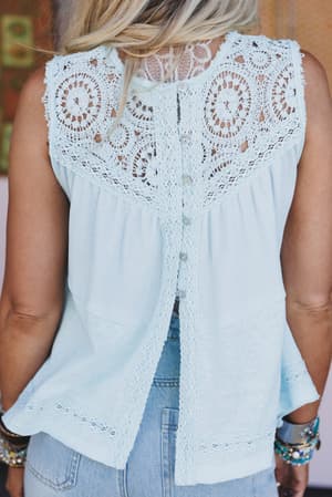 arlo-crochet-knit-top-blue/Blue