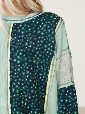 Mixed Harmony Top - Yellow L / Yellow