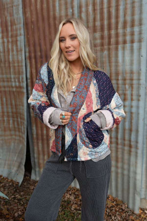 Secret Haven Quilted Jacket: undefined