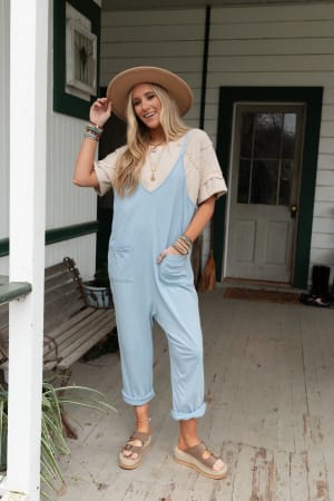 Mitzy V Neck Jumpsuit: undefined