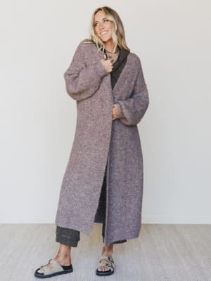 Just My Warmth Cardigan - Mocha L / Mocha