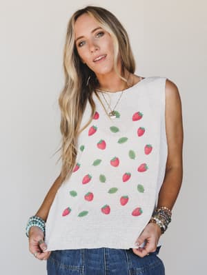 Strawberry Festival Tank - Natural L / Natural