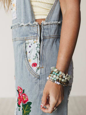 Sights on Soaring Overalls - Stripe Denim S / Stripe Denim