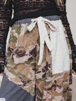 Camo Caravan Wide Leg Joggers - Charcoal L / Charcoal