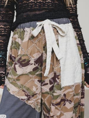 Camo Caravan Wide Leg Joggers - Charcoal L / Charcoal