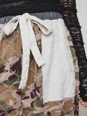 Camo Caravan Wide Leg Joggers - Charcoal L / Charcoal
