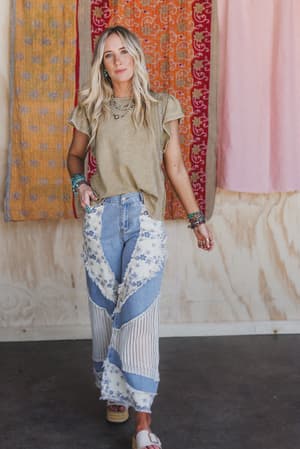 bloom-stitch-crochet-contrast-jeans-denim/Blue