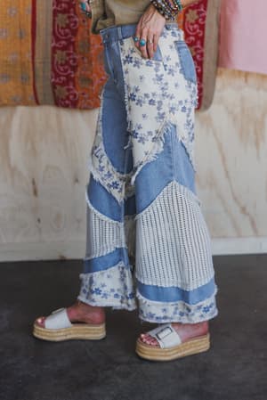 bloom-stitch-crochet-contrast-jeans-denim/Blue