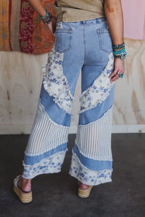 bloom-stitch-crochet-contrast-jeans-denim/Blue