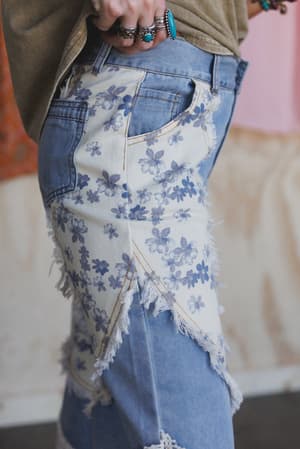 bloom-stitch-crochet-contrast-jeans-denim/Blue