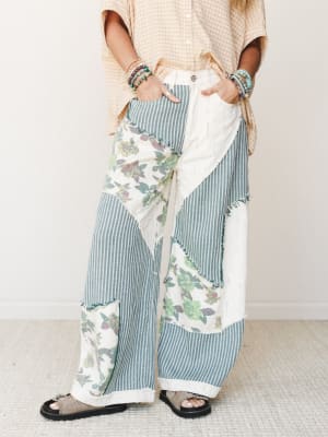 Goldenrae Pants - Green Multi L / Green Multi
