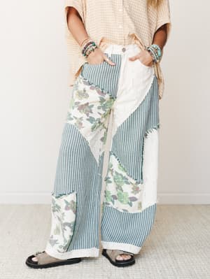 Goldenrae Pants - Green Multi L / Green Multi