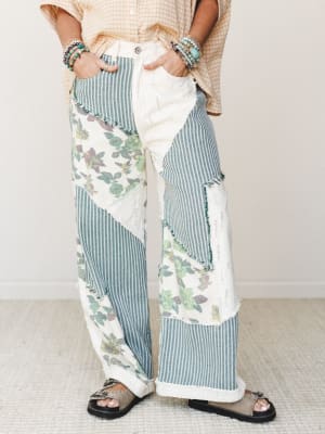 Goldenrae Pants - Green Multi L / Green Multi