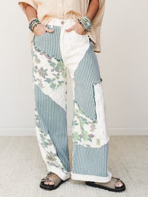Goldenrae Pants - Green Multi L / Green Multi