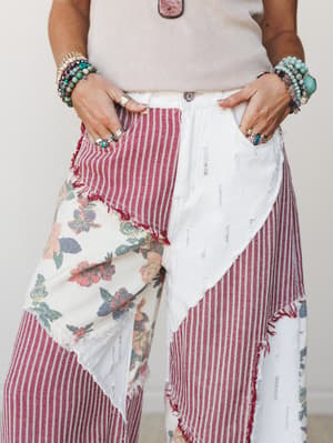 Goldenrae Pants - Red Multi L / Red Multi