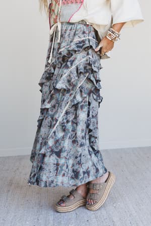 Fall In Line Plaid Maxi Skirt: undefined