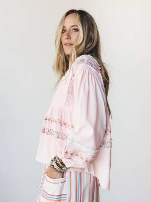 Willow Ways Blouse - Blush Multi S / Blush Multi