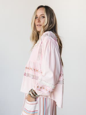 Willow Ways Blouse - Blush Multi S / Blush Multi