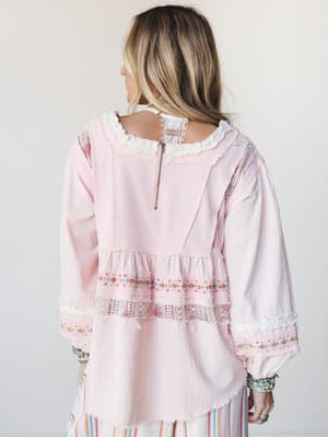 Willow Ways Blouse - Blush Multi S / Blush Multi