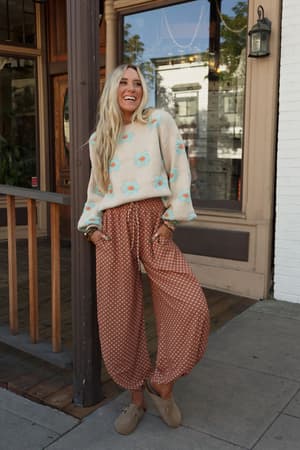 mystic-mirage-printed-joggers-ginger/Ginger