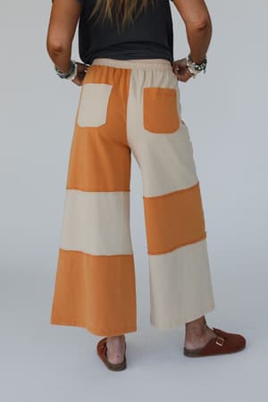 coastal-colorblock-pants-camel/Camel