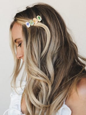 Together with Flowers Hair Clip - Multi OS / Multi