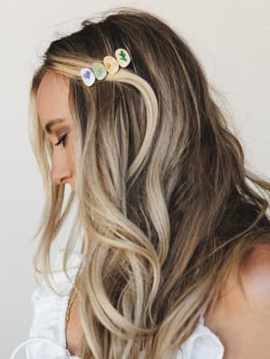 Together with Flowers Hair Clip - Multi OS / Multi
