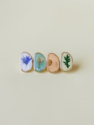 Together with Flowers Hair Clip - Multi OS / Multi
