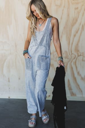 Dusty Romance Lace Jumpsuit: undefined