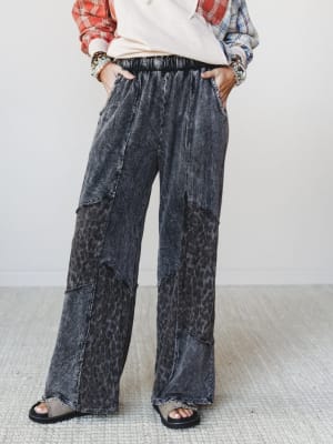 Printed Spirit Wide Leg Pants: undefined