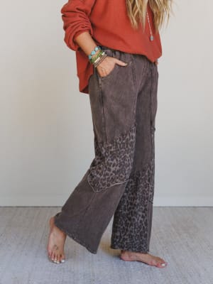 Printed Spirit Wide Leg Pants: undefined