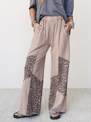 Printed Spirit Wide Leg Pants: undefined