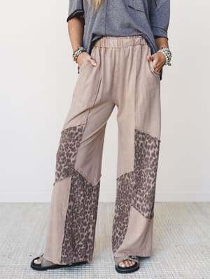 Printed Spirit Wide Leg Pants: undefined