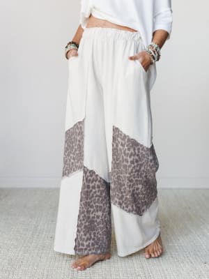 Printed Spirit Wide Leg Pants: undefined