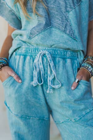 skybound-soul-denim-patched-pants-cyan/Blue