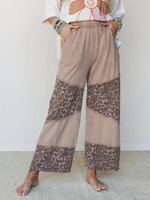 Milana Leopard Print Wide Leg Pants: undefined