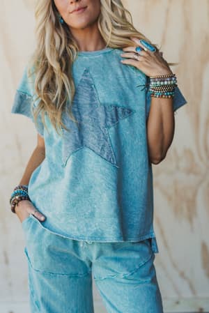 skybound-soul-denim-patched-top-cyan-blue/Blue