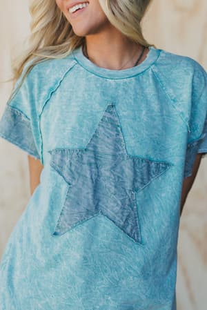 skybound-soul-denim-patched-top-cyan-blue/Blue