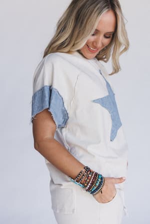 skybound-soul-denim-patched-top-natural/Beige