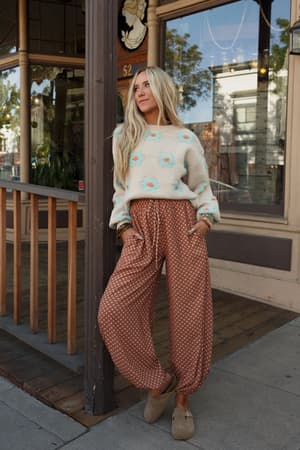 mystic-mirage-printed-joggers-ginger/Ginger