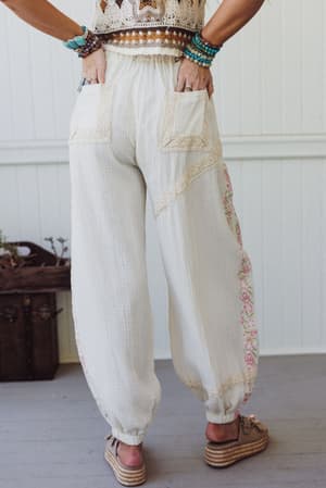 floral-drift-embroidered-pants-natural/Beige