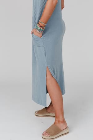 easy-days-maxi-slit-tee-dress-sea-foam/Sea Foam