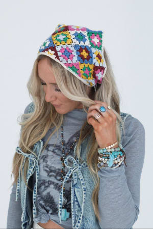 Dance Dreamer Crochet Head Scarf: undefined