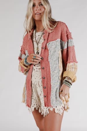 winslow-textured-shacket-brick/Red