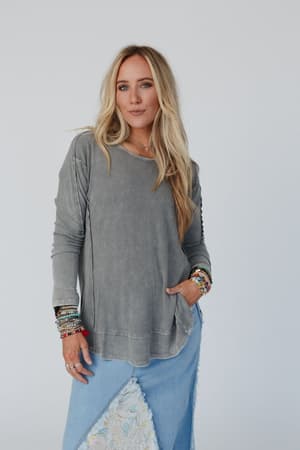 Cant Miss Thermal Knit Top: undefined