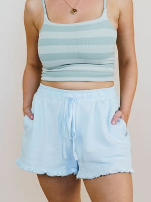 Pearl Ruffle Shorts: undefined