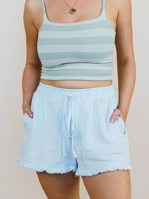 Pearl Ruffle Shorts: undefined