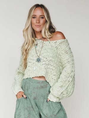 Journey Bound Textured Knit Sweater: undefined